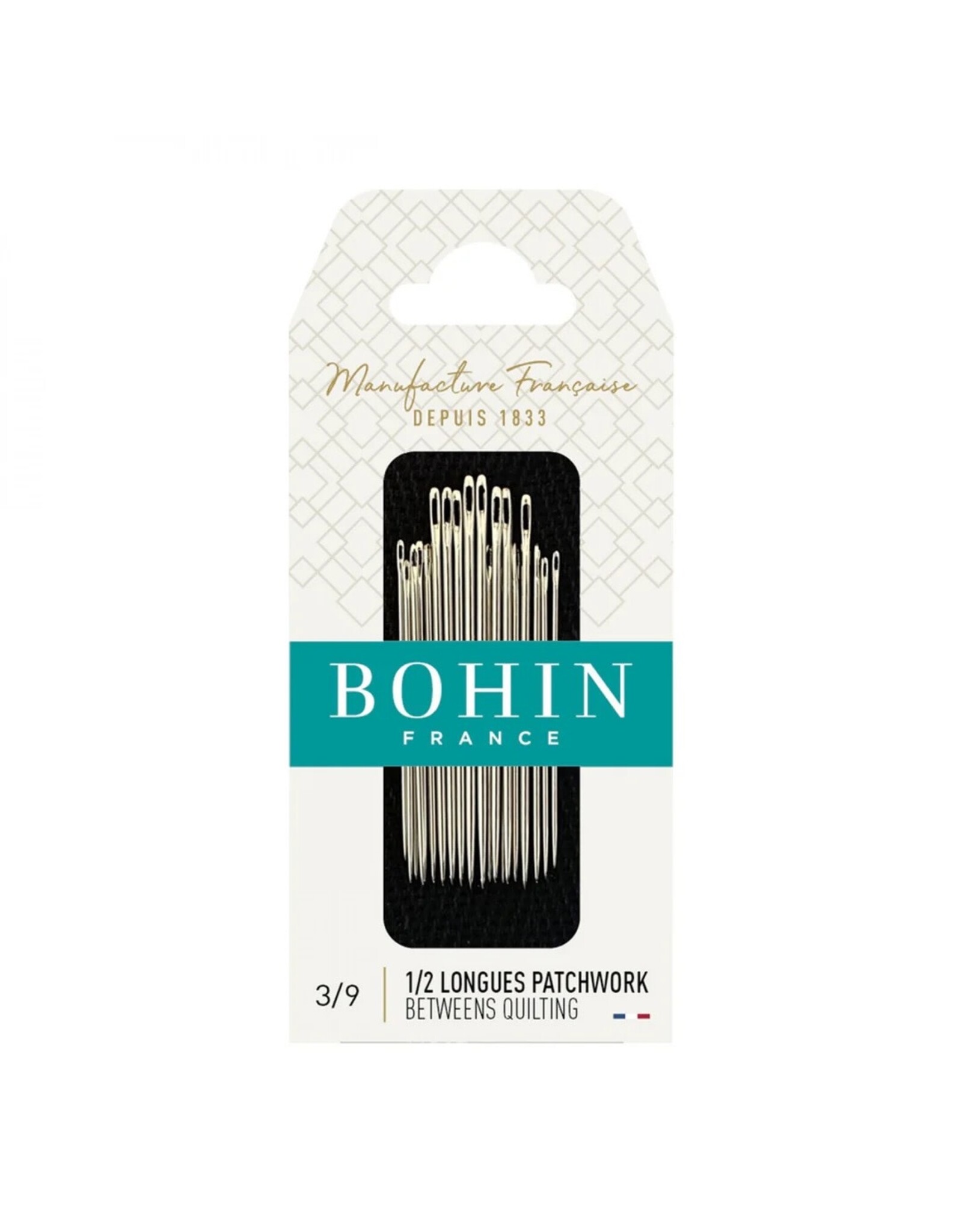 Bohin Betweens Quilting Needles asst. sizes 3/9, 20ct.