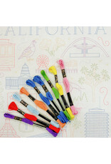 Cedar O'Reilly CALIFORNIA Sampler  Embroidery Floss - Set of Nine  8.75 yard skeins