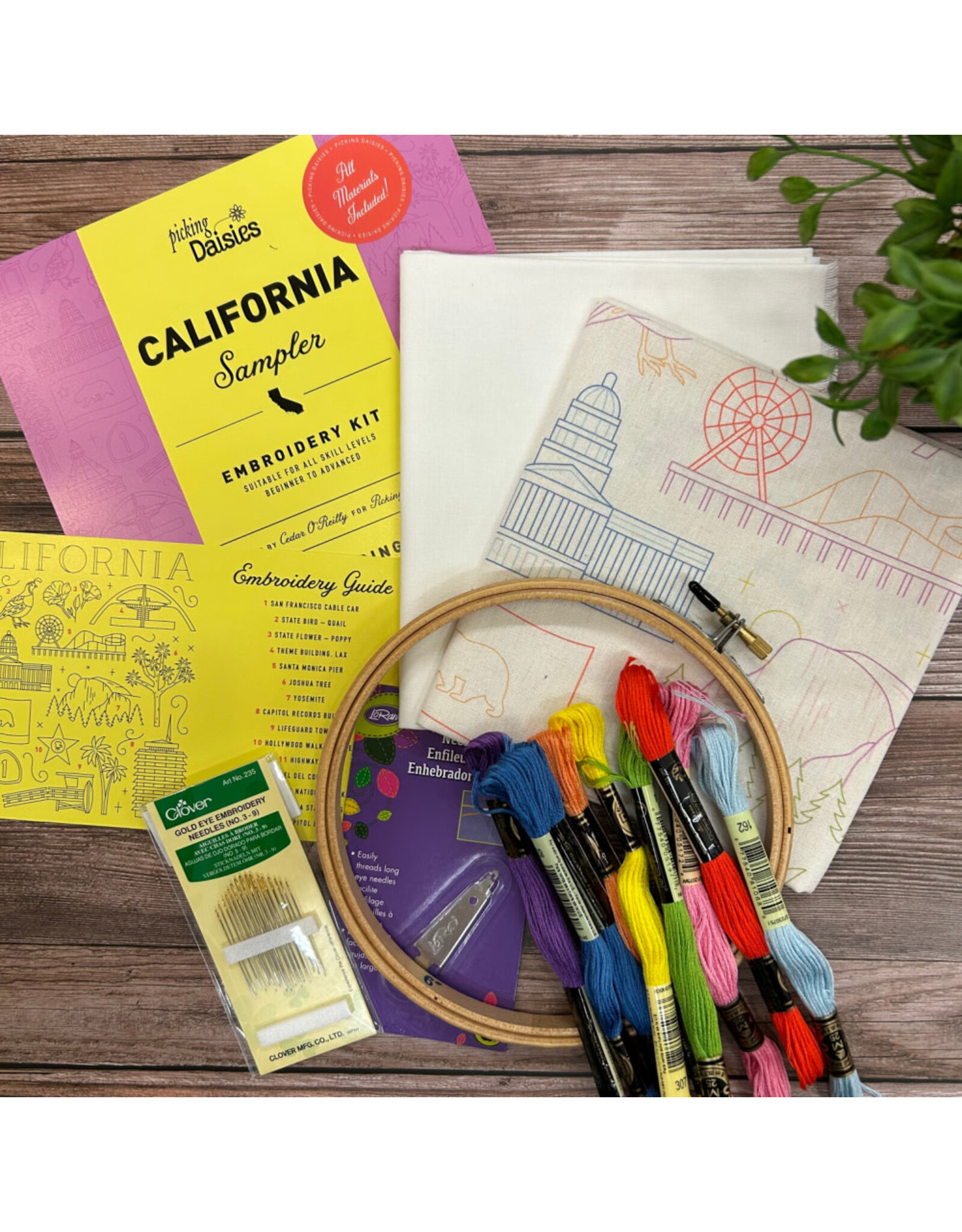 Cedar O'Reilly CALIFORNIA  Embroidery Sampler Kit