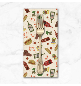 PD's Clothwork's Collection Backyard BBQ, Food in Light Khaki, Dinner Napkin
