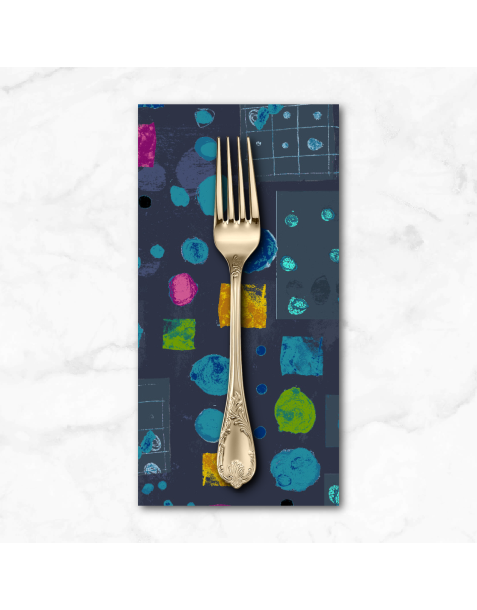 PD's Marcia Derse Collection Marble Run, Marble Run in Deep Space, Dinner Napkin