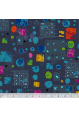 Marcia Derse Marble Run, Marble Run in Deep Space, Fabric Half-Yards