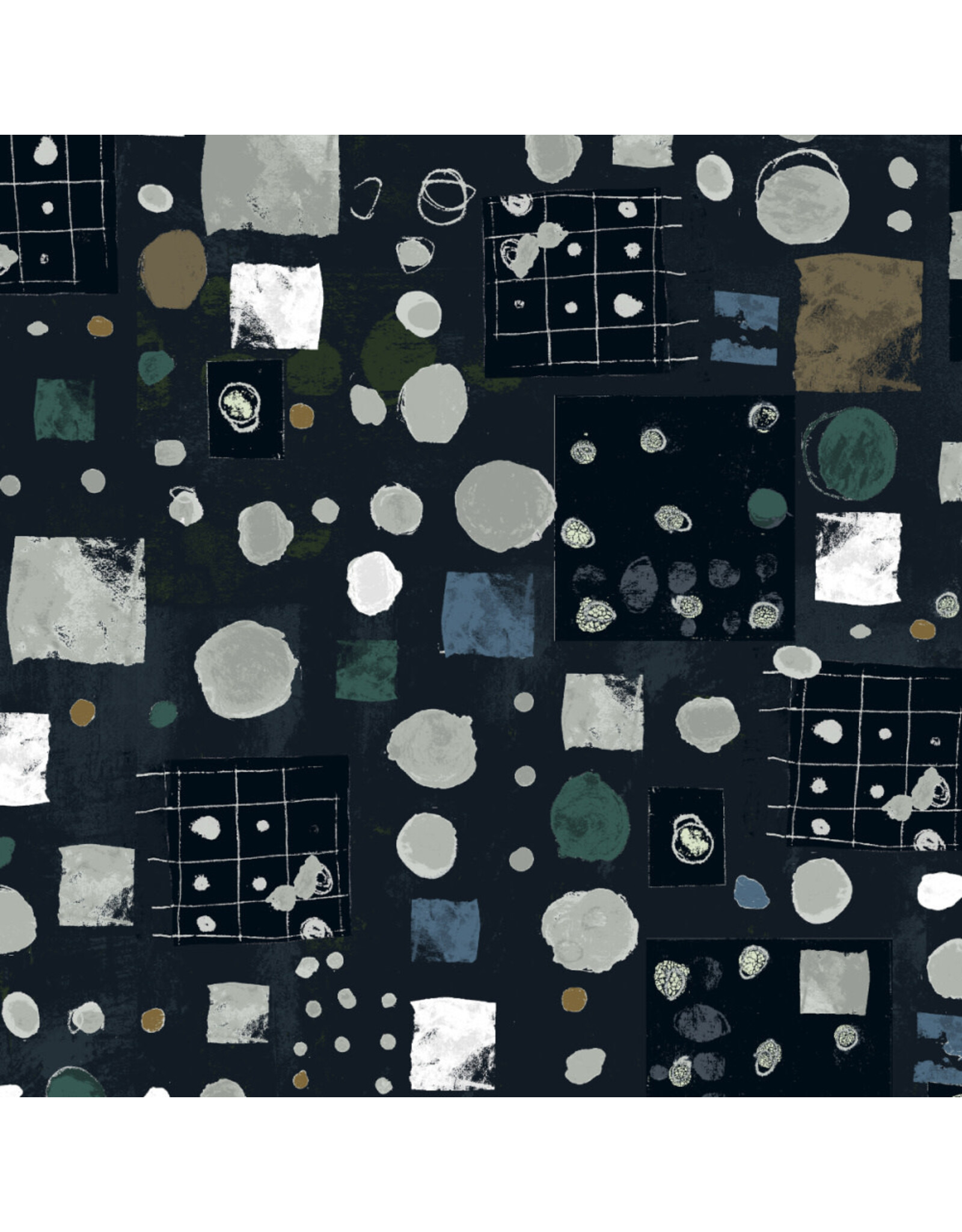 Marcia Derse Marble Run, Marble Run in Midnight, Fabric Half-Yards