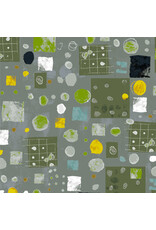 Marcia Derse Marble Run, Marble Run in Steely Gray, Fabric Half-Yards