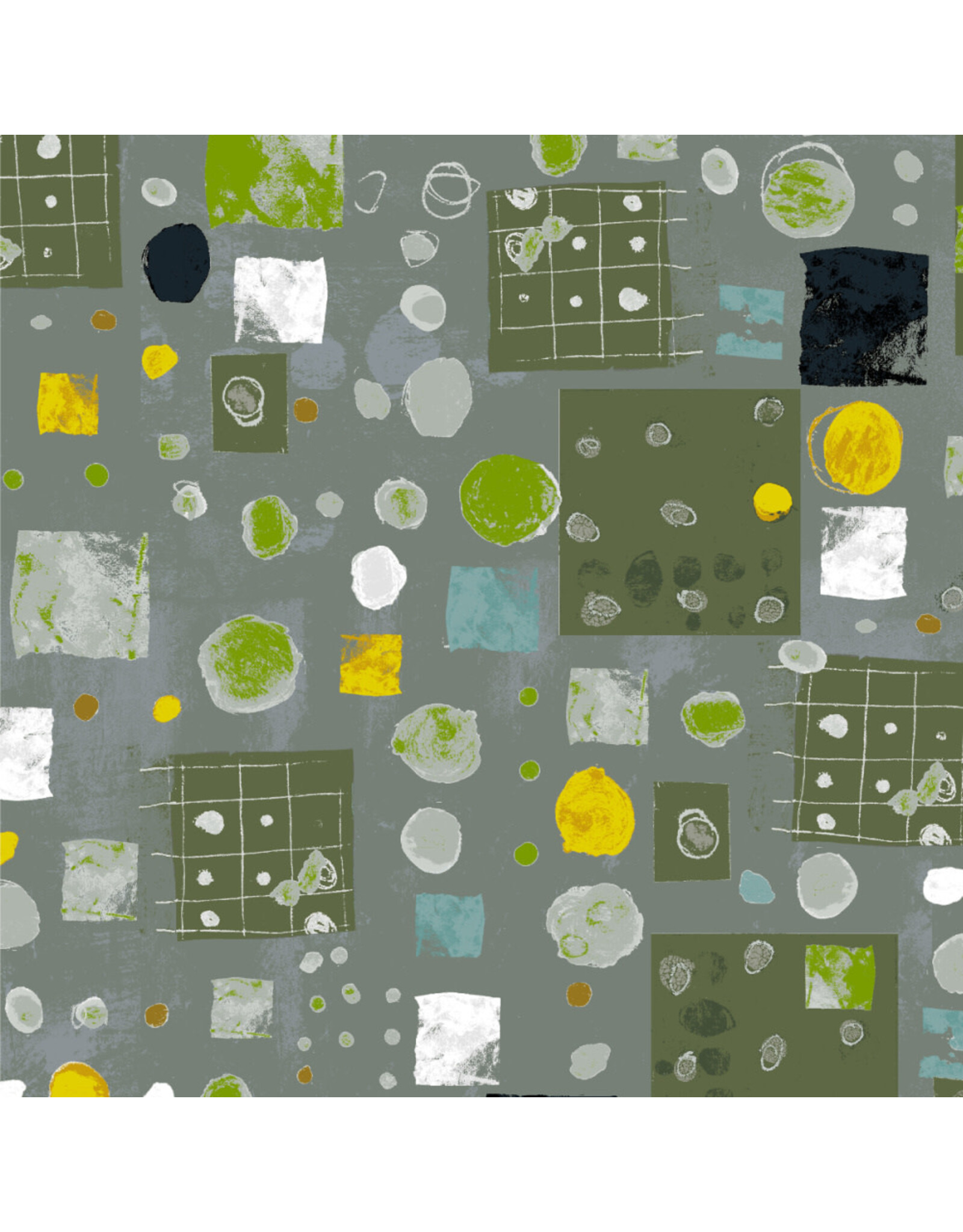 Marcia Derse Marble Run, Marble Run in Steely Gray, Fabric Half-Yards