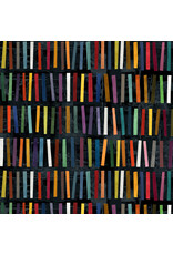Marcia Derse Marble Run, Stick Stacks in Ink Black, Fabric Half-Yards
