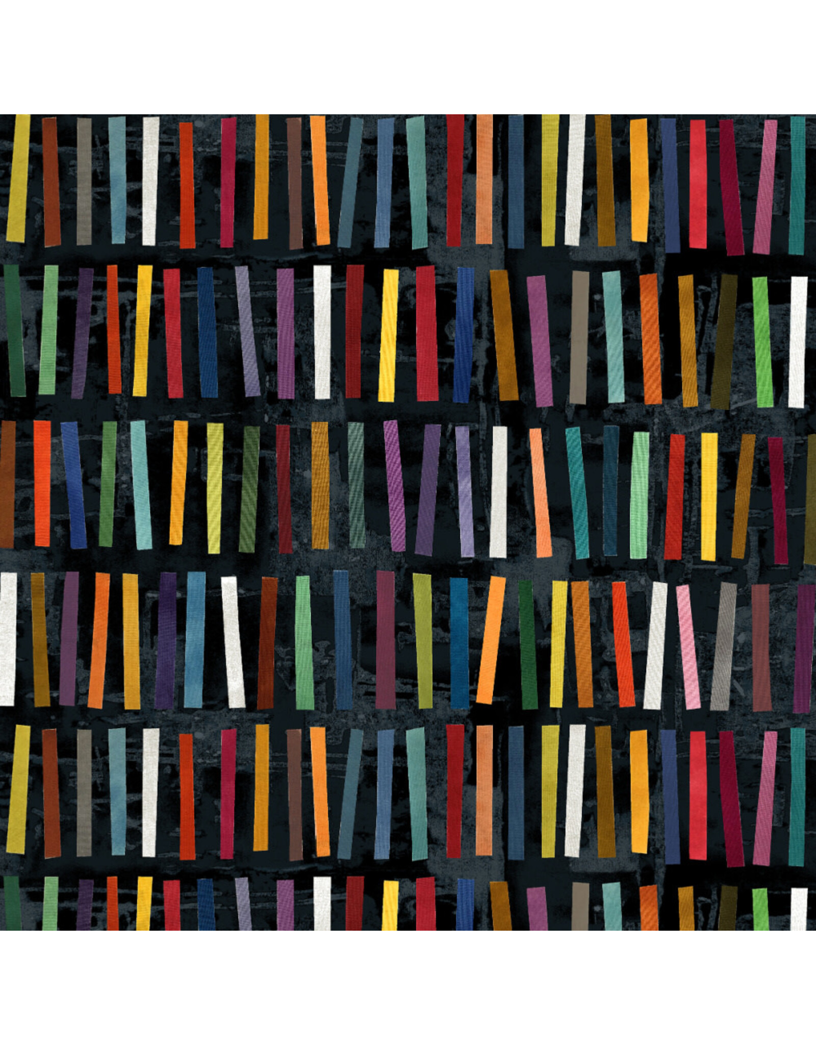 Marcia Derse Marble Run, Stick Stacks in Ink Black, Fabric Half-Yards