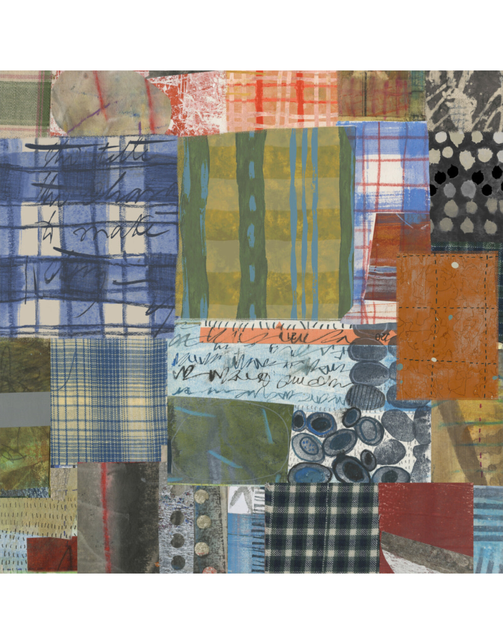 Marcia Derse Cotton Canvas, Sketchbook 21, Picnic Grounds in Multi, Fabric Half-Yards