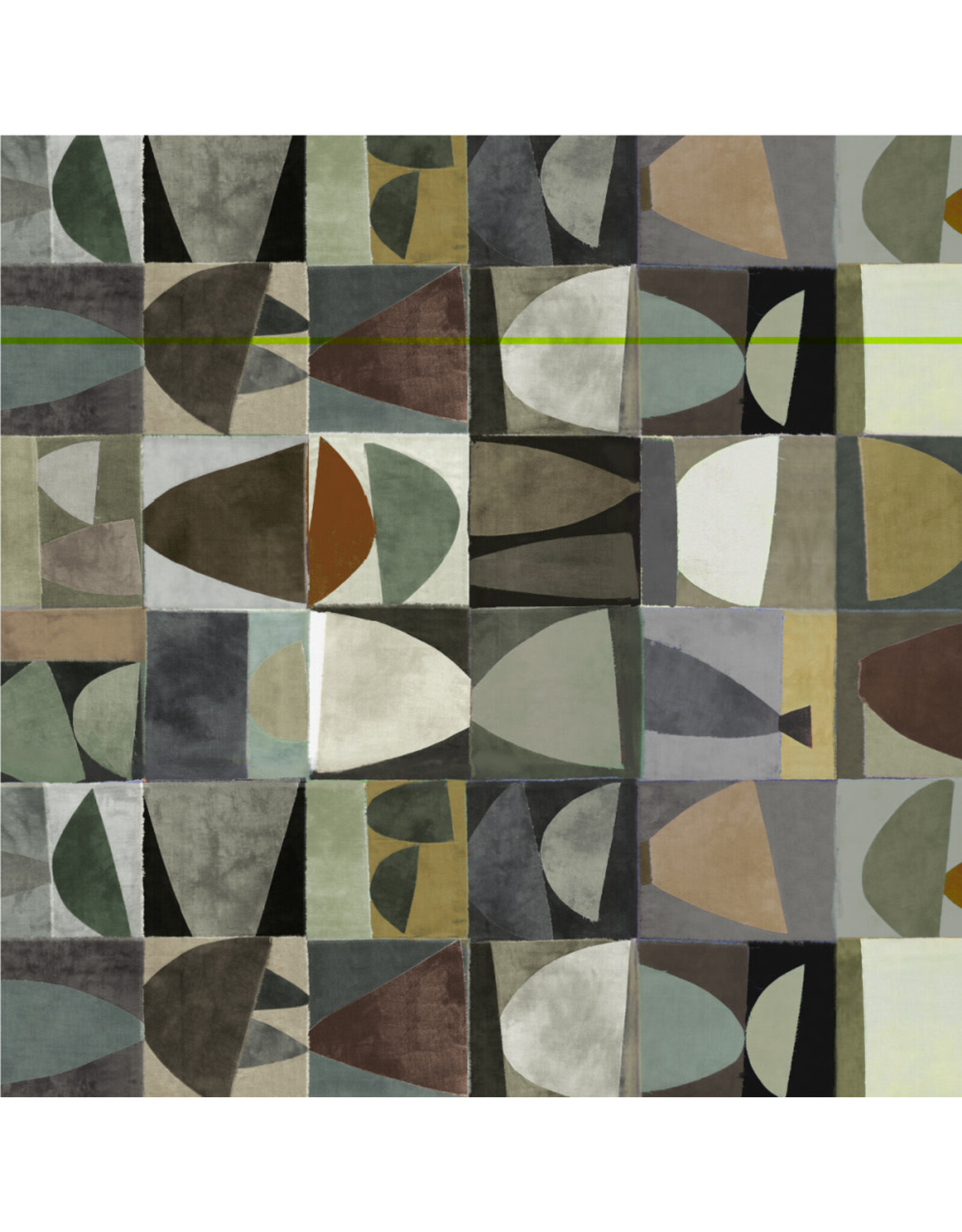 Marcia Derse Sketchbook 21, Petite Palette Stacks in Baked Clay, Fabric Half-Yards