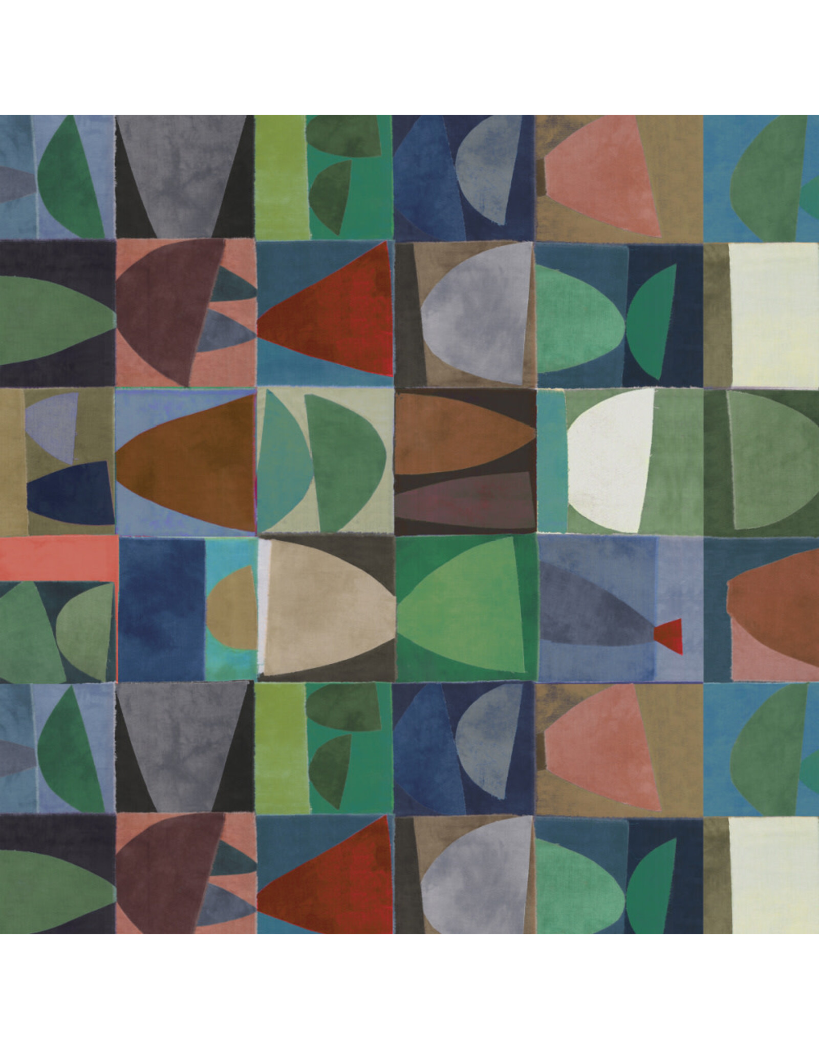 Marcia Derse Sketchbook 21, Petite Palette Stacks in Forest View, Fabric Half-Yards