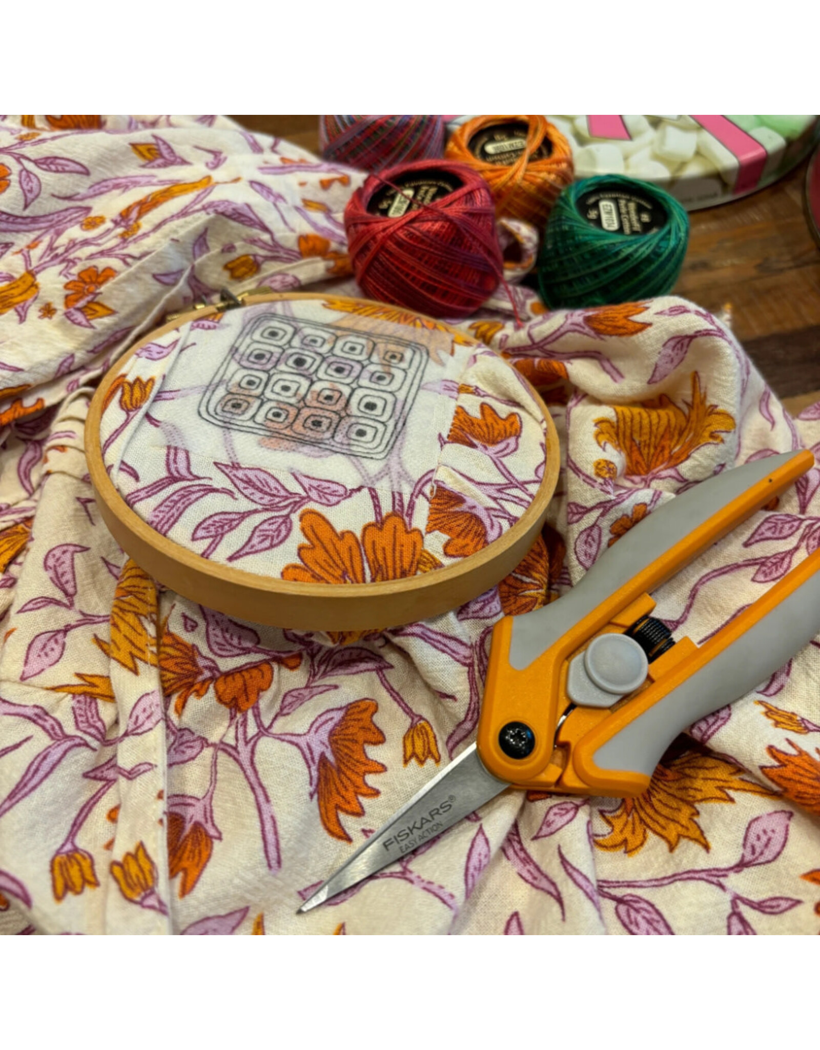 Dropcloth Samplers Quilting Squares, Stick and Stitch Embroidery Stickers