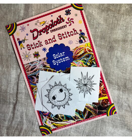 Dropcloth Samplers Solar System, Stick and Stitch Embroidery Stickers