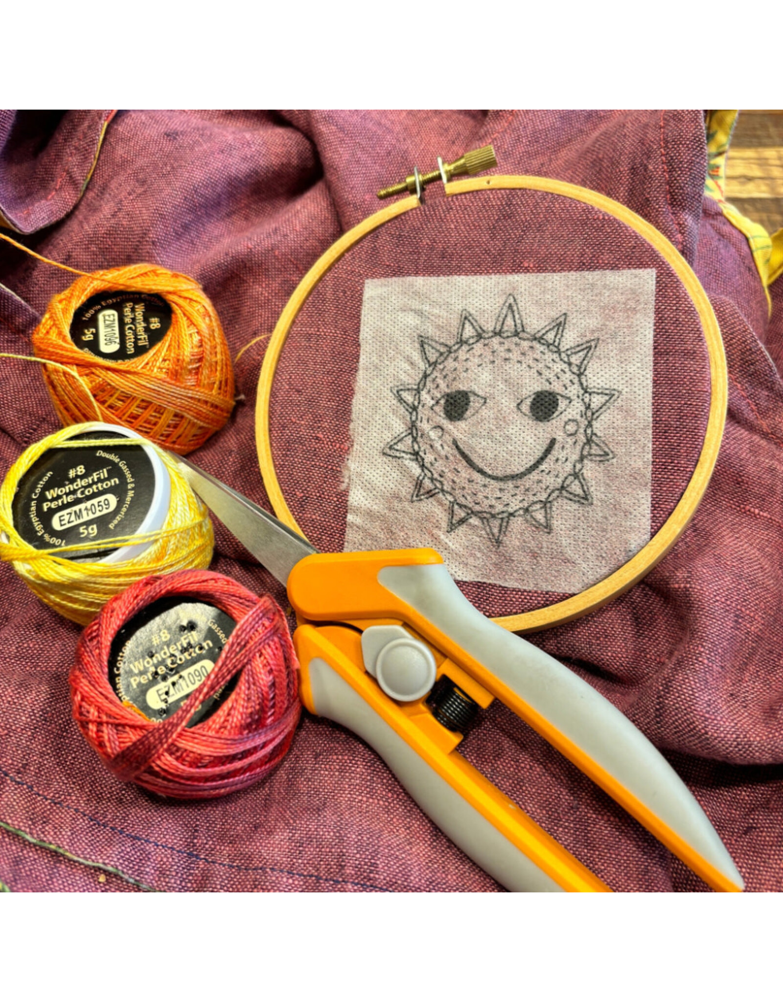 Dropcloth Samplers Solar System, Stick and Stitch Embroidery Stickers