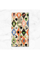 PD's Rifle Paper Co Collection Halloween II, Halloween Argyle in Multi, Dinner Napkin