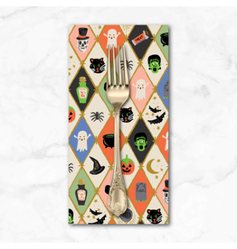 PD's Rifle Paper Co Collection Halloween II, Halloween Argyle in Multi, Dinner Napkin
