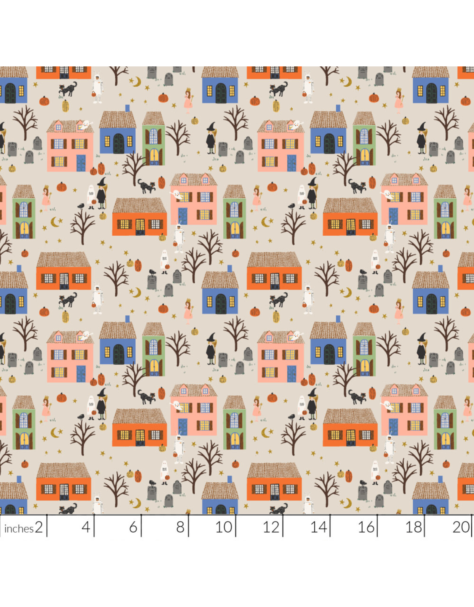PD's Rifle Paper Co Collection Halloween II, Halloween Night in Linen Colorway, Dinner Napkin