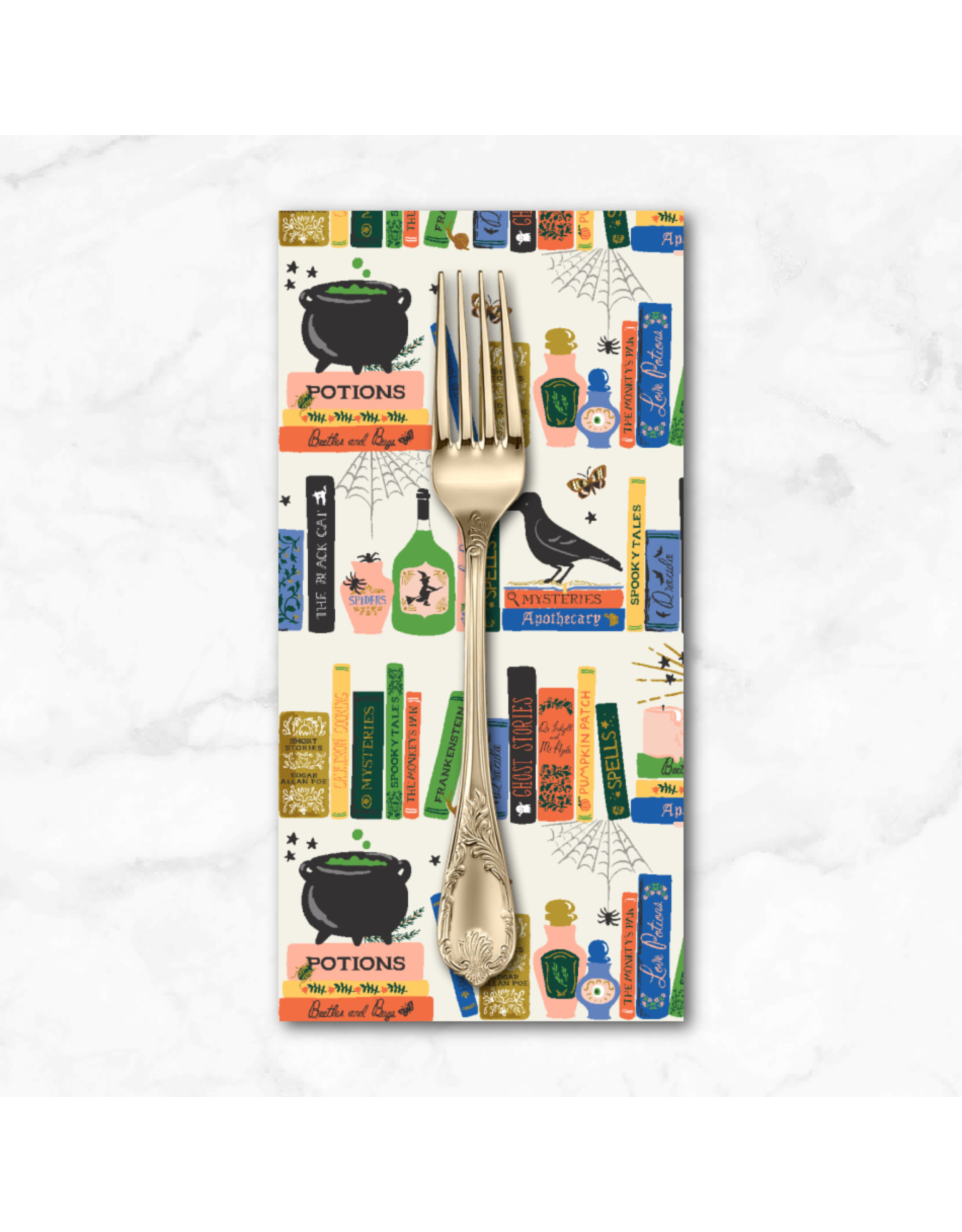 PD's Rifle Paper Co Collection Halloween II, Spellbound in Cream, Dinner Napkin