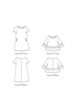 Liesl + Co Gelato Blouse + Dress Pattern