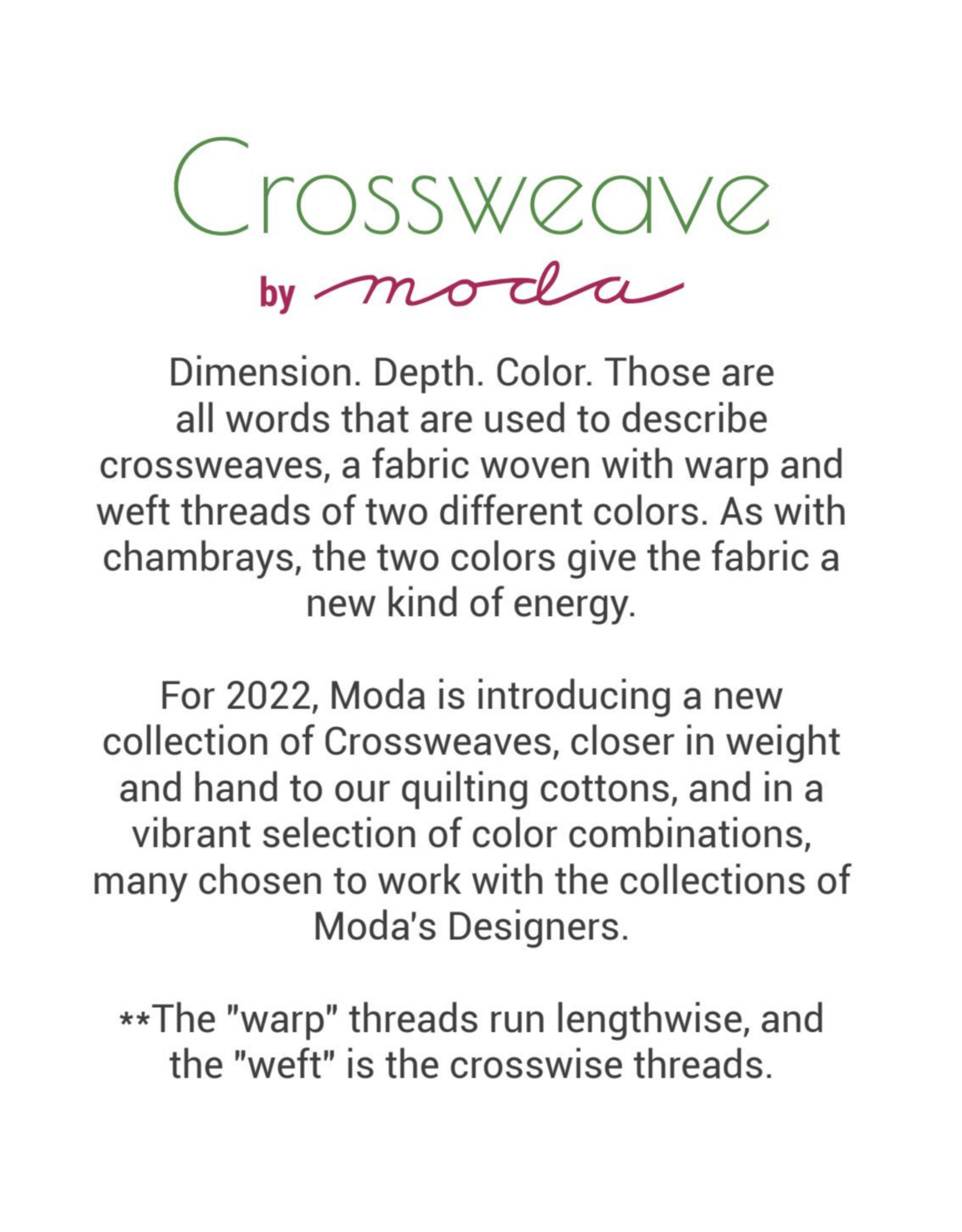 Moda Crossweave in Marine, Fabric Half-Yards