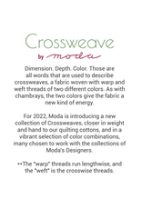 Moda Crossweave in Charcoal, Fabric Half-Yards