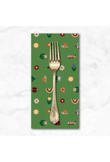 PD's Cloud9 Collection Fern Grove, Tulip Creatures in Green, Dinner Napkin