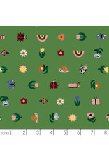 PD's Cloud9 Collection Fern Grove, Tulip Creatures in Green, Dinner Napkin