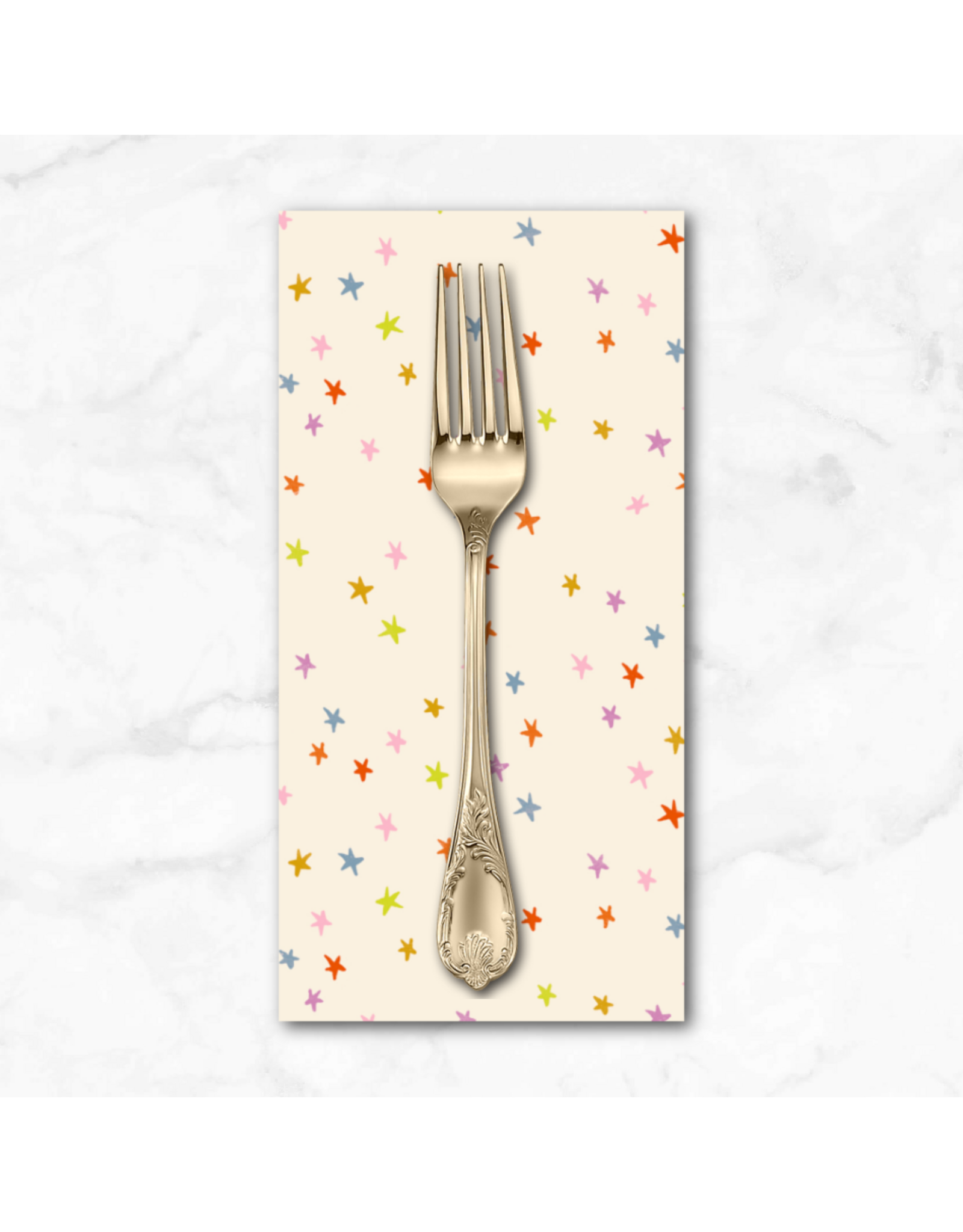 PD's Ruby Star Society Collection Starry in Multi, Dinner Napkin