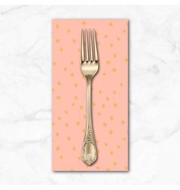 PD's Ruby Star Society Collection Starry New in Peach, Dinner Napkin