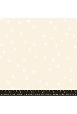 Alexia Abegg Starry New in White on Natural, Fabric Half-Yards