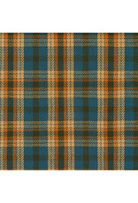 Robert Kaufman Baja Blanket Plaid in Tidepool, Fabric Half-Yards