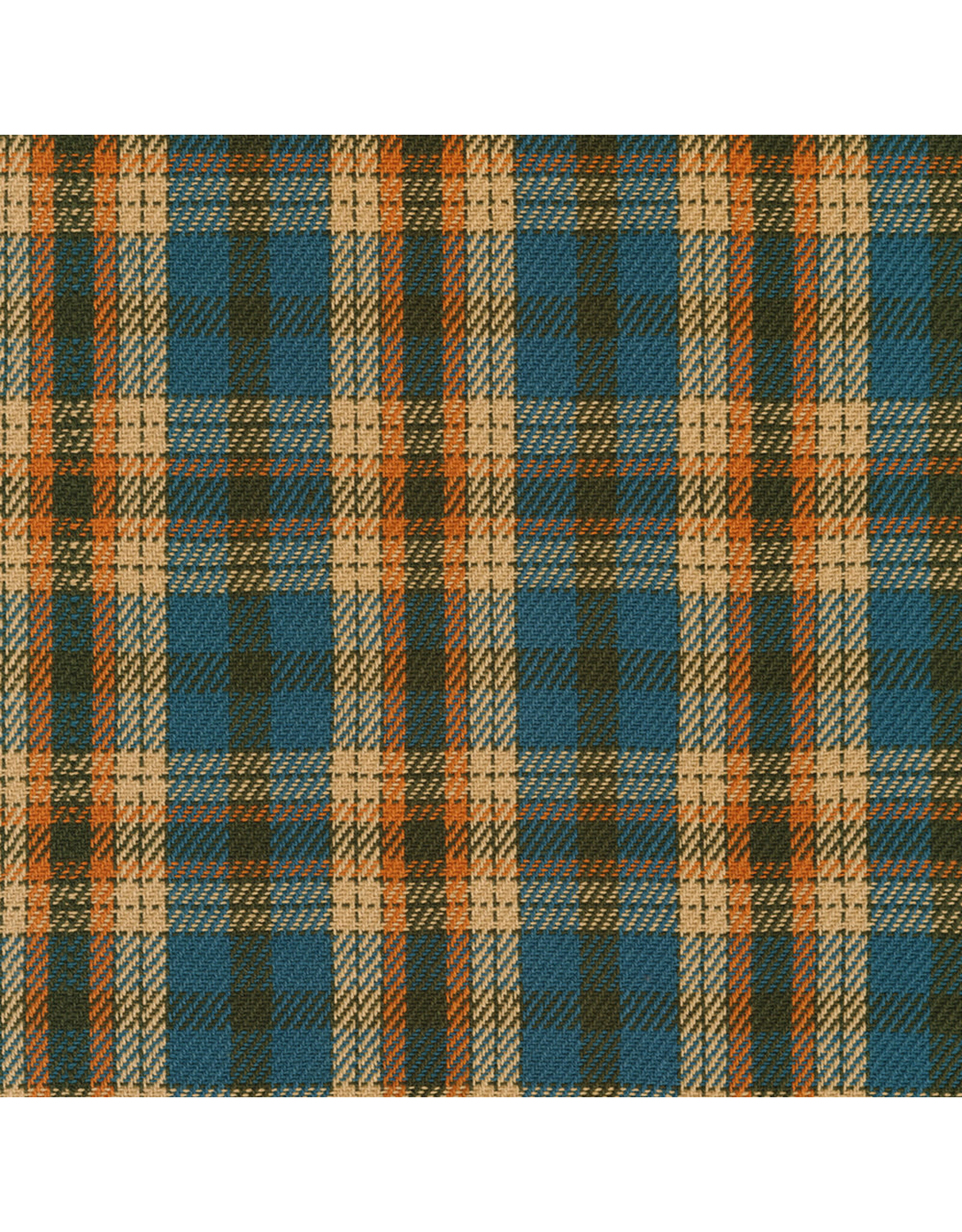 Robert Kaufman Baja Blanket Plaid in Tidepool, Fabric Half-Yards