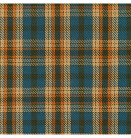Robert Kaufman Baja Blanket Plaid in Tidepool, Fabric Half-Yards