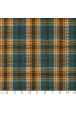Robert Kaufman Baja Blanket Plaid in Tidepool, Fabric Half-Yards