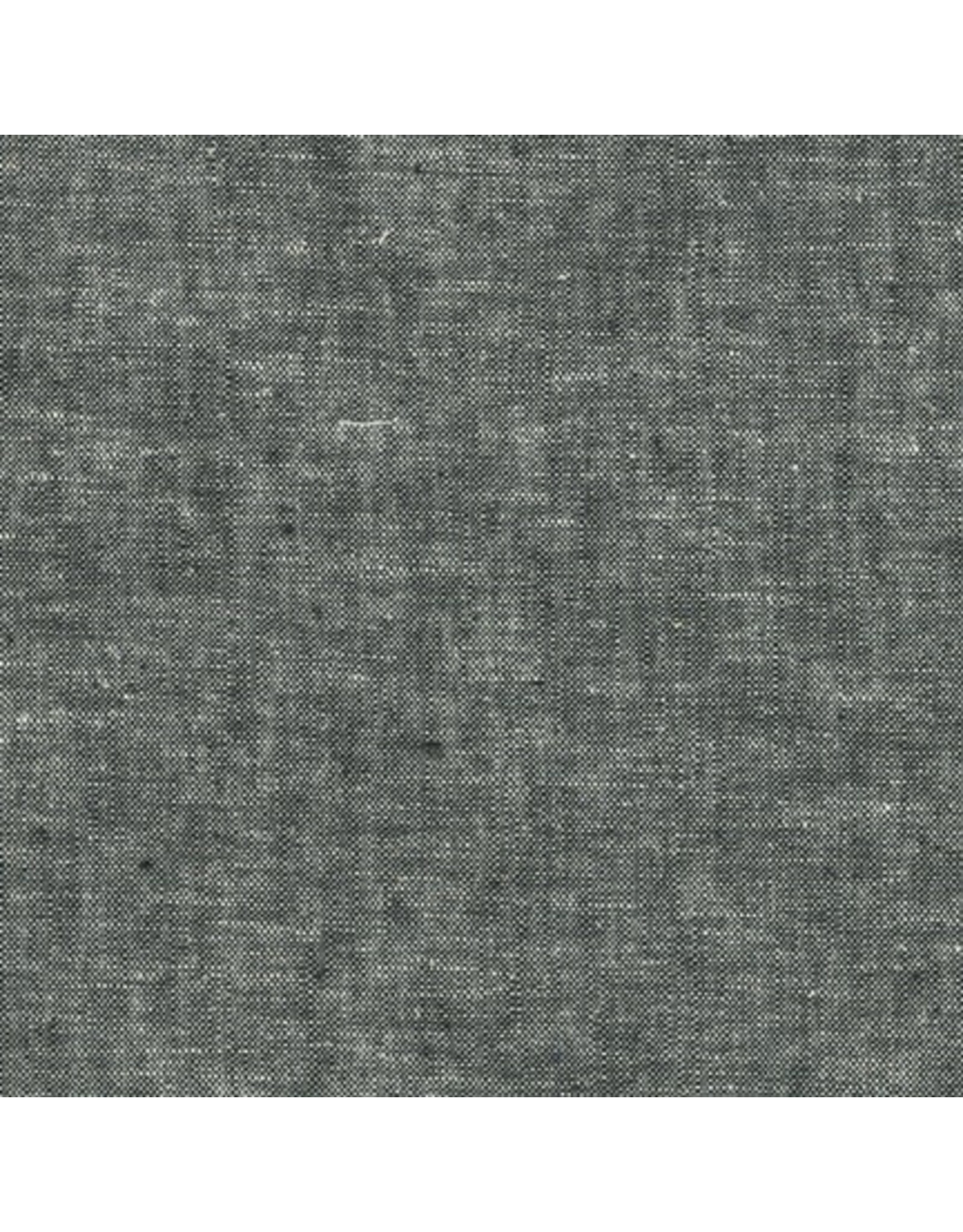 Robert Kaufman Linen, Essex Yarn Dyed in Black, Fabric Half-Yards