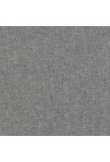 Robert Kaufman Linen, Essex Yarn Dyed in Graphite, Fabric Half-Yards
