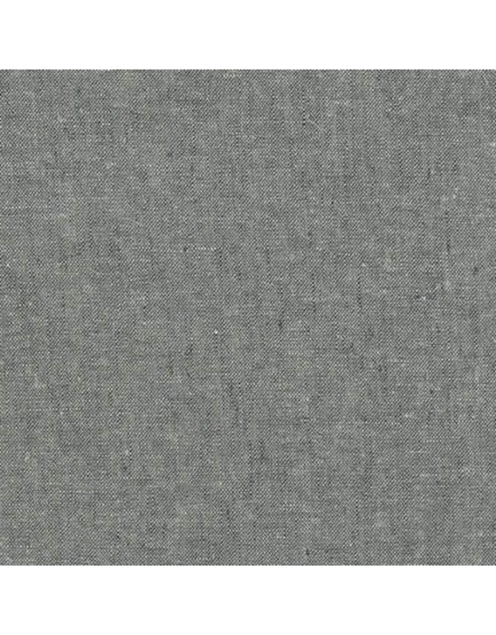 Robert Kaufman Linen, Essex Yarn Dyed in Graphite, Fabric Half-Yards