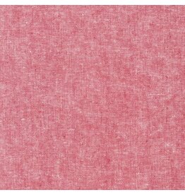 Robert Kaufman Linen, Essex Yarn Dyed in Red, Fabric Half-Yards