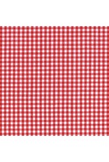 Robert Kaufman Carolina Gingham, 1/8” in Crimson, Lightweight Yarn Dyed Woven, Fabric Half-Yards