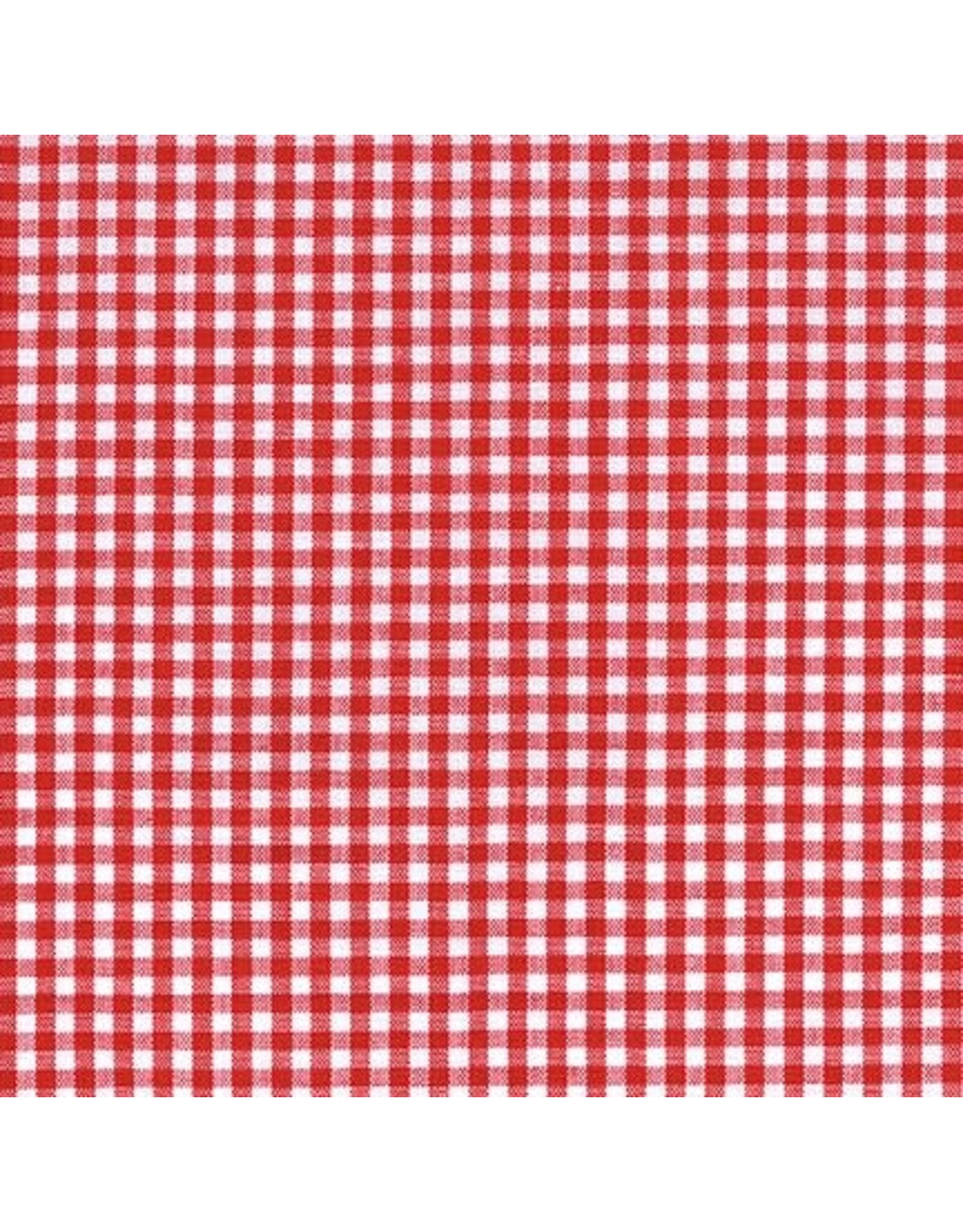 Robert Kaufman Carolina Gingham, 1/8” in Crimson, Lightweight Yarn Dyed Woven, Fabric Half-Yards