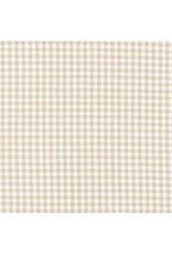 Robert Kaufman Carolina Gingham, 1/8” in Sand, Lightweight Yarn Dyed Woven, Fabric Half-Yards