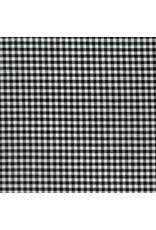 Robert Kaufman Carolina Gingham, 1/8” in Black, Lightweight Yarn Dyed Woven, Fabric Half-Yards