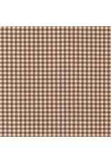 Robert Kaufman Carolina Gingham, 1/8” in Chocolate, Lightweight Yarn Dyed Woven, Fabric Half-Yards
