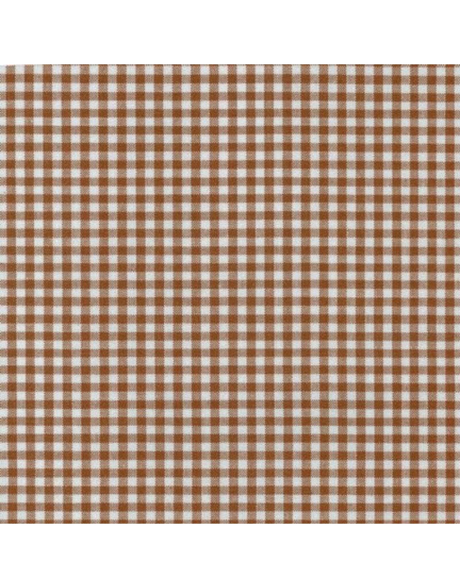 Robert Kaufman Carolina Gingham, 1/8” in Chocolate, Lightweight Yarn Dyed Woven, Fabric Half-Yards