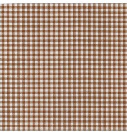 Robert Kaufman Carolina Gingham, 1/8” in Chocolate, Lightweight Yarn Dyed Woven, Fabric Half-Yards