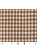 Robert Kaufman Carolina Gingham, 1/8” in Chocolate, Lightweight Yarn Dyed Woven, Fabric Half-Yards