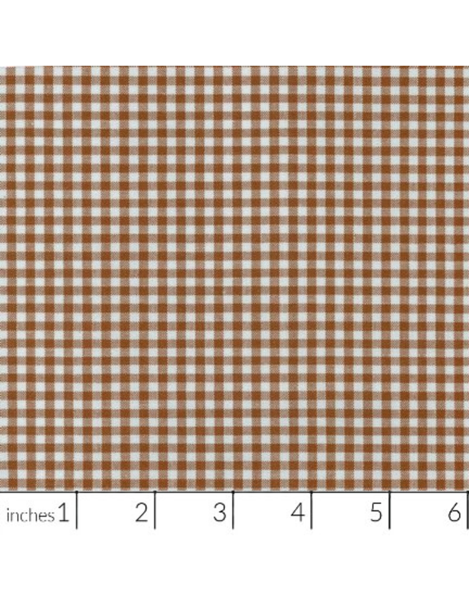 Robert Kaufman Carolina Gingham, 1/8” in Chocolate, Lightweight Yarn Dyed Woven, Fabric Half-Yards