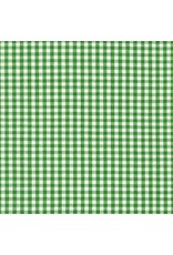 Robert Kaufman Carolina Gingham, 1/8” in Kelly, Lightweight Yarn Dyed Woven, Fabric Half-Yards