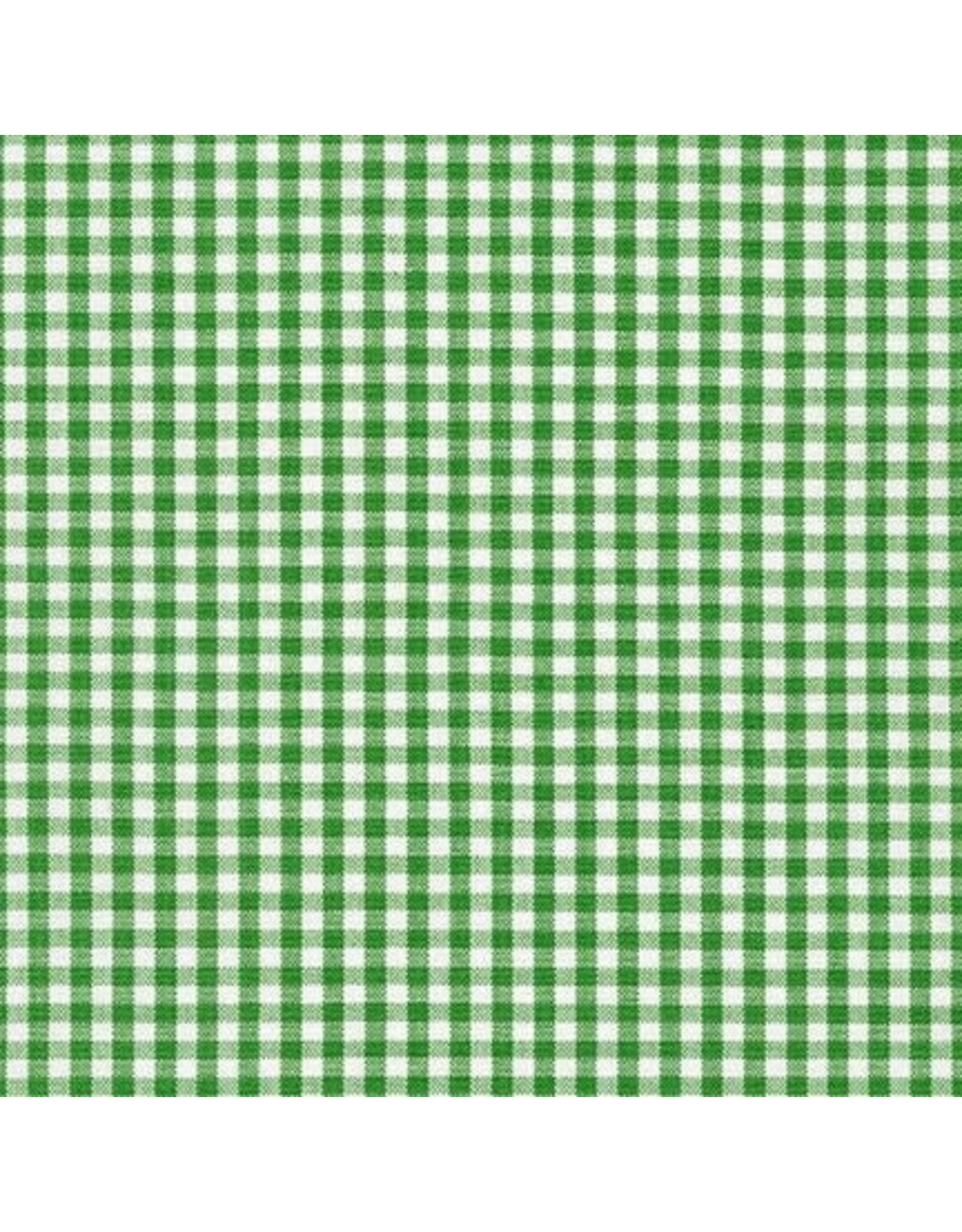 Robert Kaufman Carolina Gingham, 1/8” in Kelly, Lightweight Yarn Dyed Woven, Fabric Half-Yards