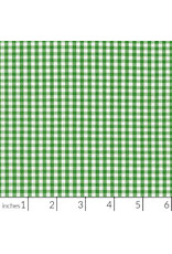 Robert Kaufman Carolina Gingham, 1/8” in Kelly, Lightweight Yarn Dyed Woven, Fabric Half-Yards