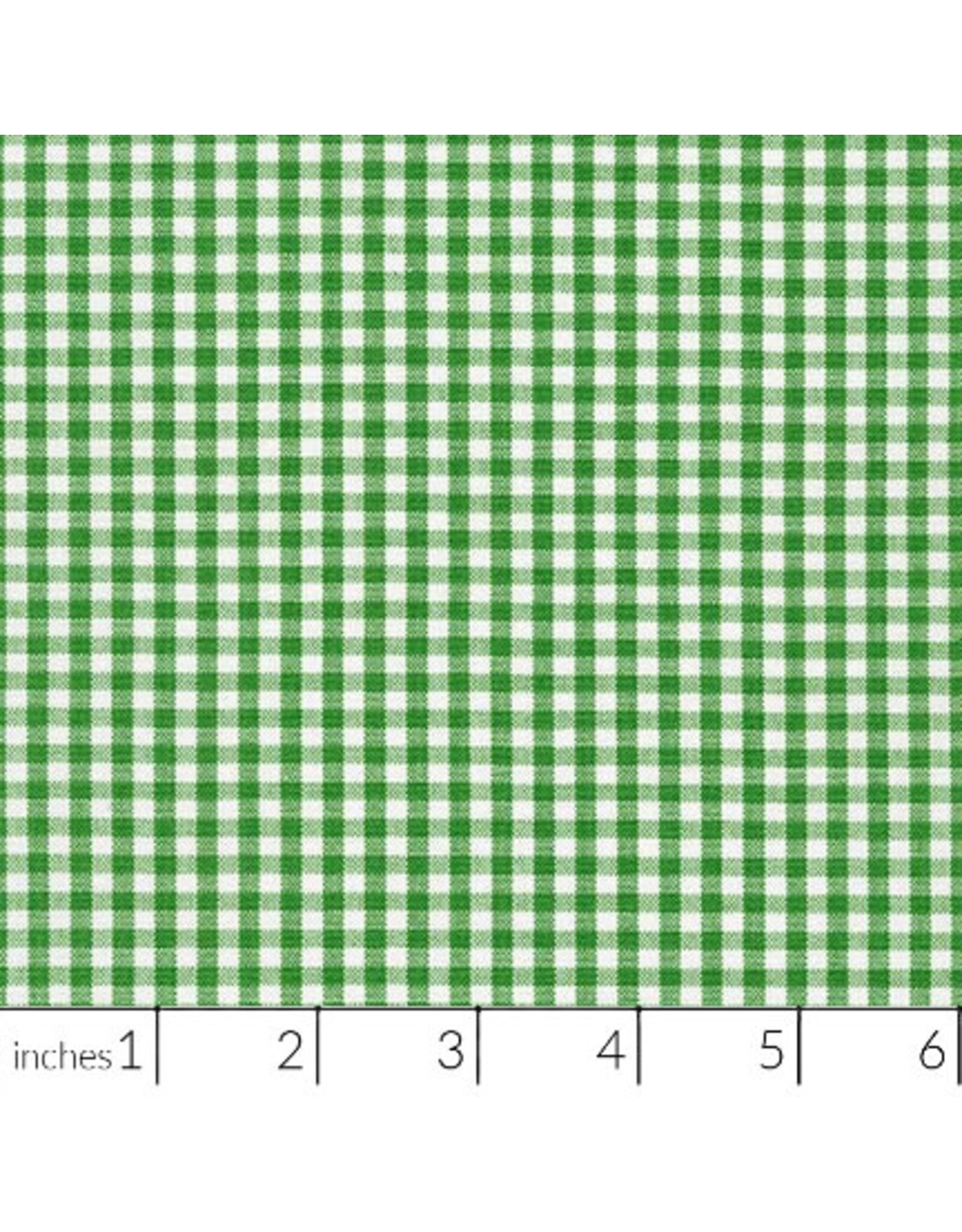 Robert Kaufman Carolina Gingham, 1/8” in Kelly, Lightweight Yarn Dyed Woven, Fabric Half-Yards